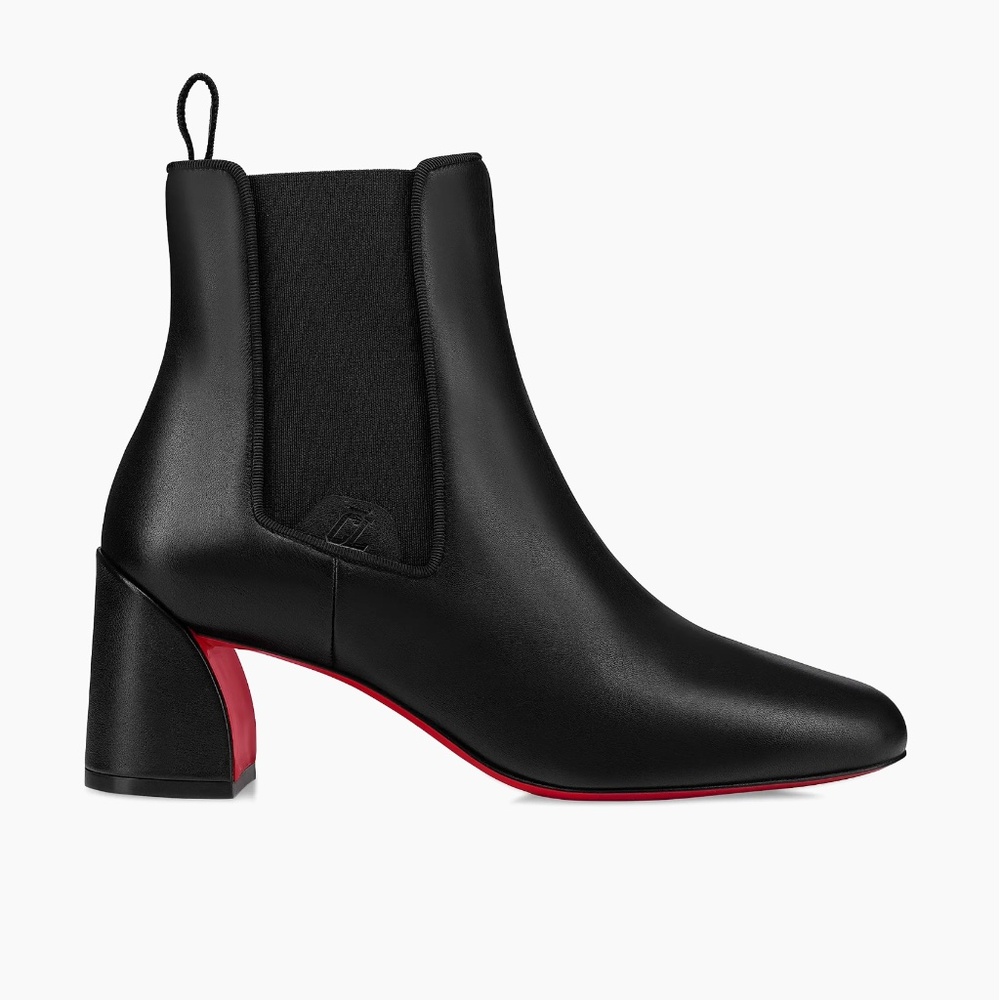 NWOT Christian Loubiton Turelastic 55MM Leather Boots